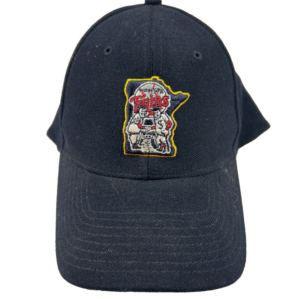 Minnesota Twins Hat Blue '47 Twins Minnie and Paul Embroidered Logo MLB Cap